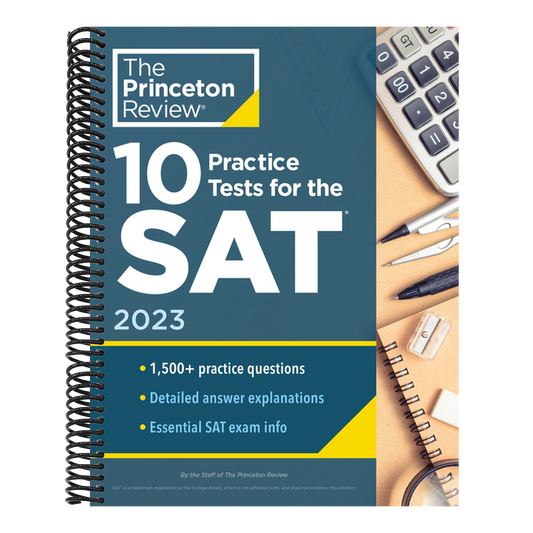 10 Practice Tests for the Sat, 2023: Extra Prep to Help Achieve an Excellent Score (College Test Preparation) (Spiral Bound)