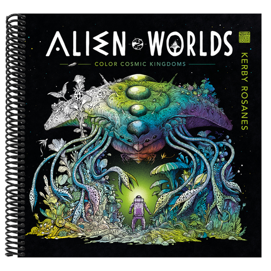 Alien Worlds: Color Cosmic Kingdoms (Spiral Bound)