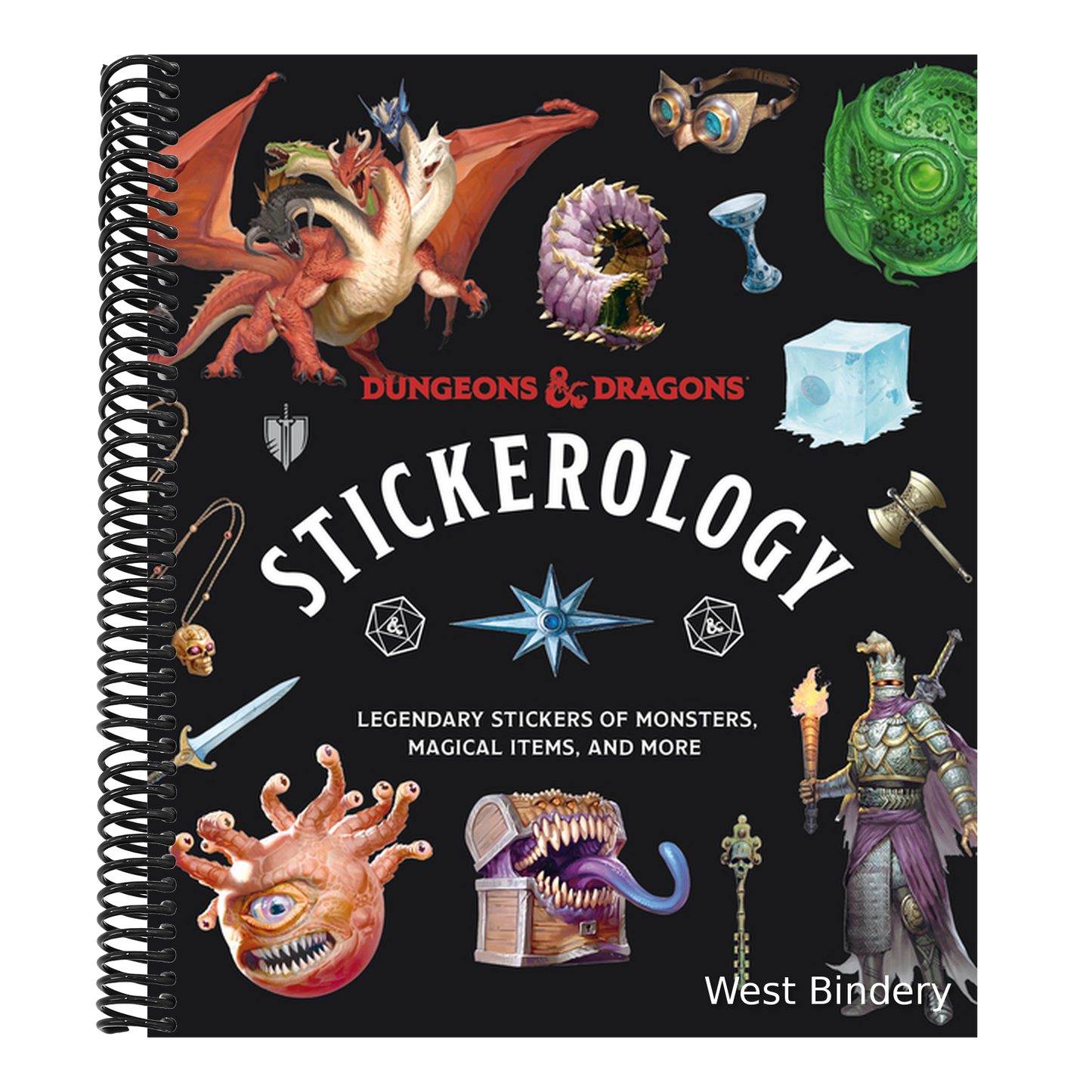 Dungeons & Dragons Stickerology: Legendary Stickers of Monsters, Magical Items, and More: Stickers for Journals, Water Bottles, Laptops, Planners, and