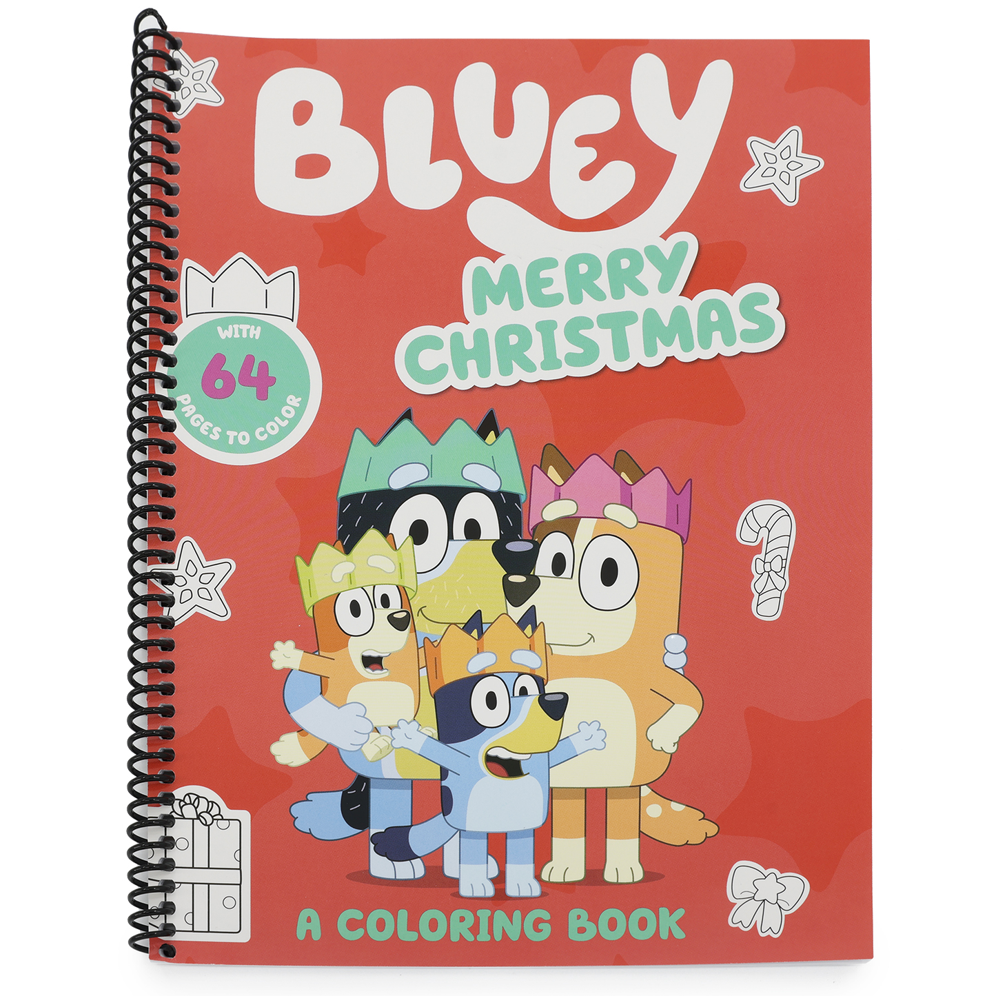 Bluey: Merry Christmas: A Coloring Book | Spiraled by Spiraling Freedom® (Spiral Bound)