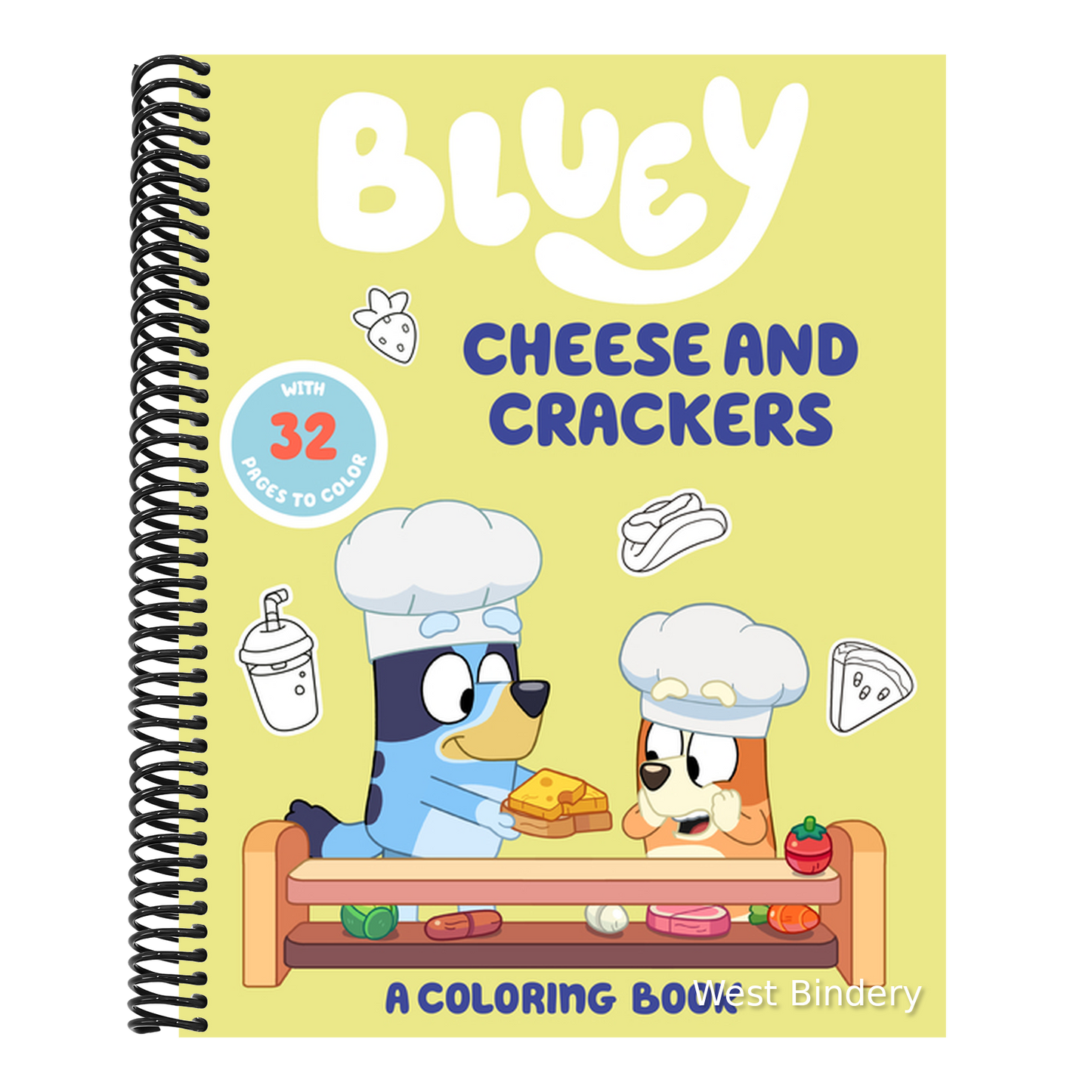 Bluey: Cheese and Crackers: A Coloring Book