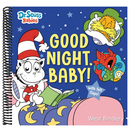 Good Night, Baby! with Dr. Seuss Babies: An Interactive Bedtime Book with Felt Flaps Featuring Baby Cat in the Hat, Baby Lorax, Baby Fox in Socks, and