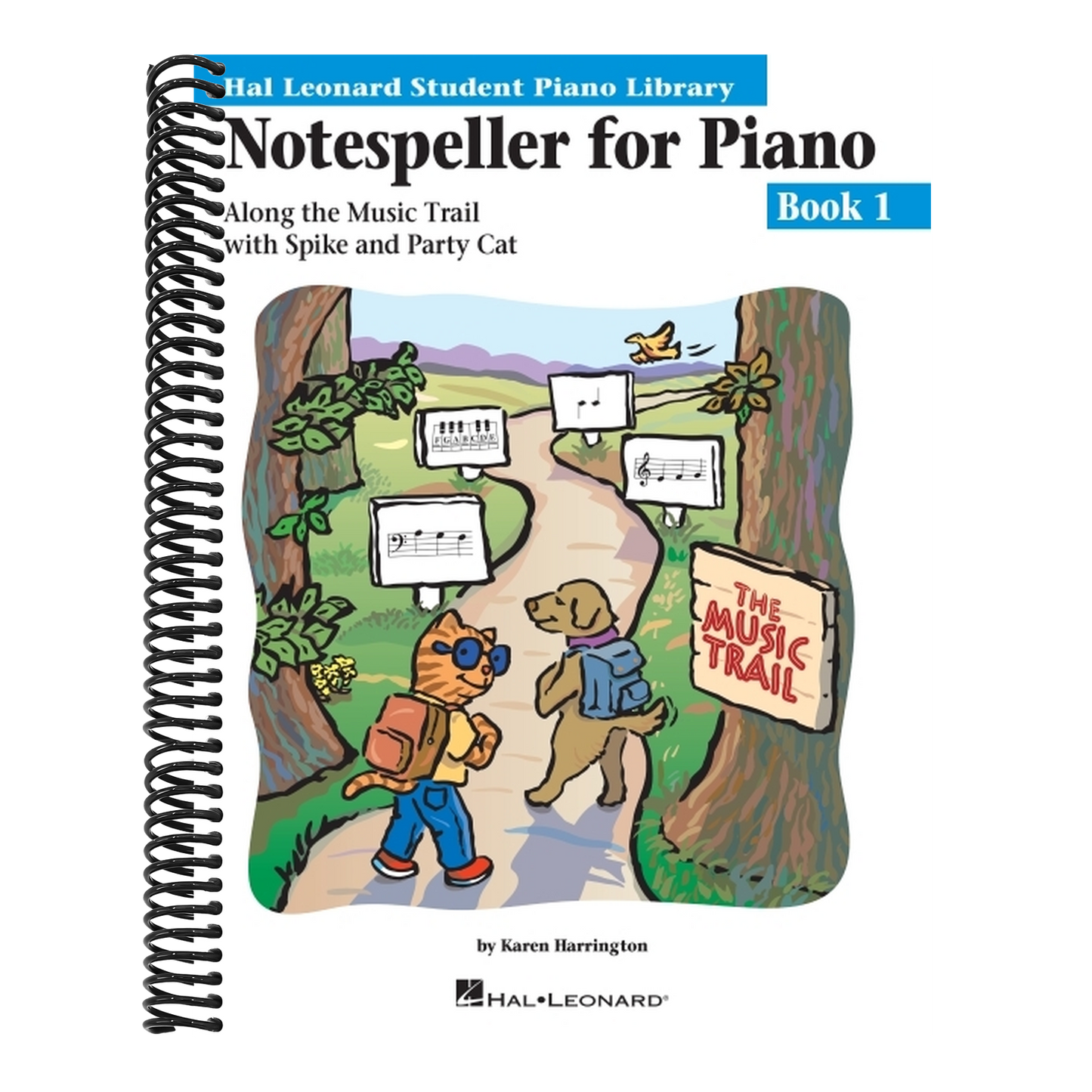 Notespeller for Piano - Book 1 Hal Leonard Student Piano Library Beginner Piano Method Treble and Bass Staff Note Reading Activities