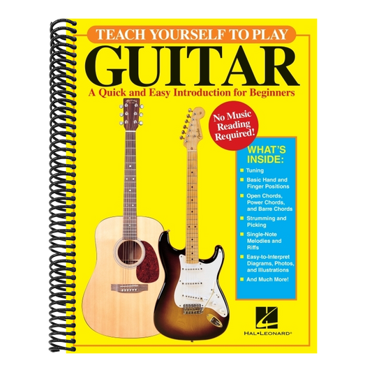 Teach Yourself to Play Guitar | Beginner Guitar Book with Tablature | Step-by-Step Acoustic and Electric Guitar Method | Easy Self-Learning Guide for Adults Teens and Music Teachers | Learn Chords (Spiral Bound)