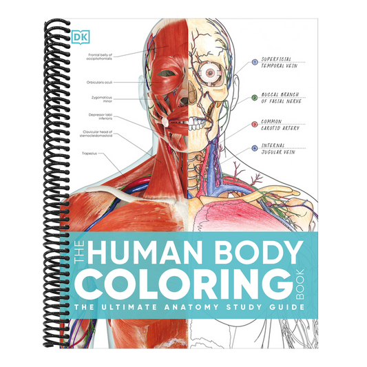 The Human Body Coloring Book: The Ultimate Anatomy Study Guide, Second Edition (DK Human Body Guides)