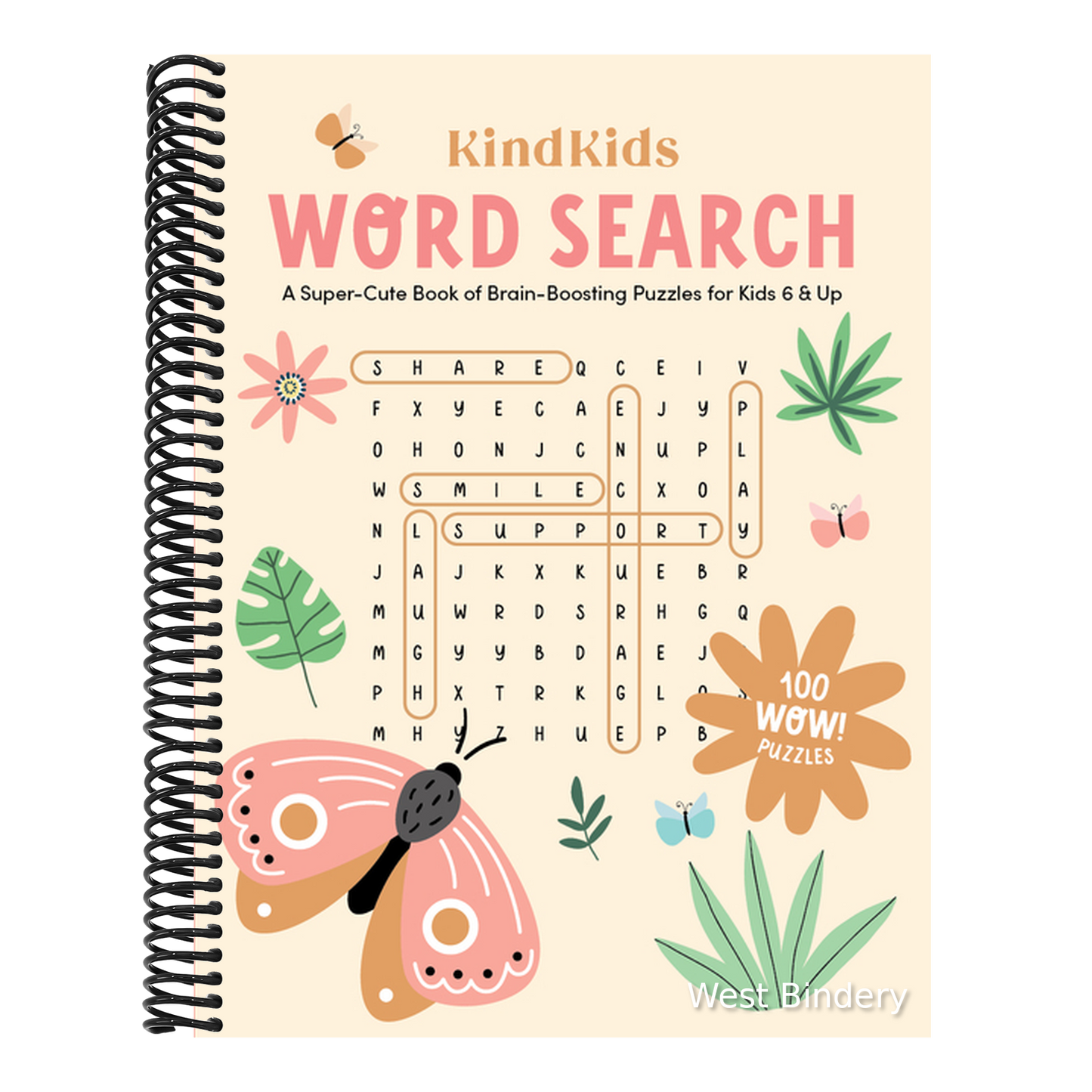 Kindkids Word Search: A Super-Cute Book of Brain-Boosting Puzzles for Kids 6 & Up