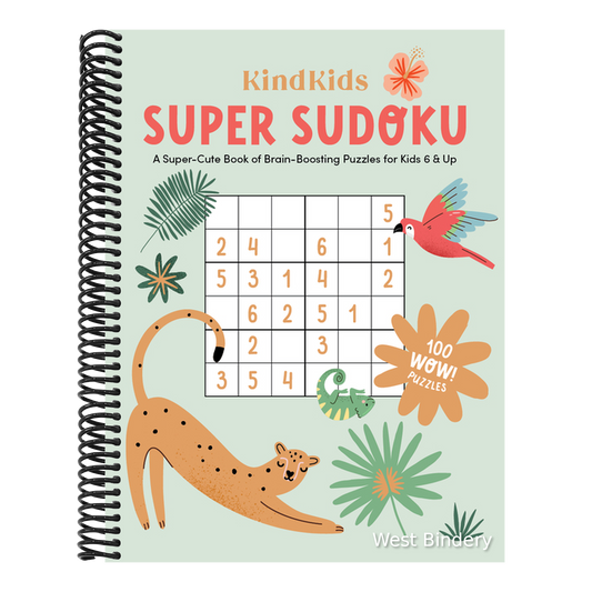 Kindkids Super Sudoku: A Super-Cute Book of Brain-Boosting Puzzles for Kids 6 & Up