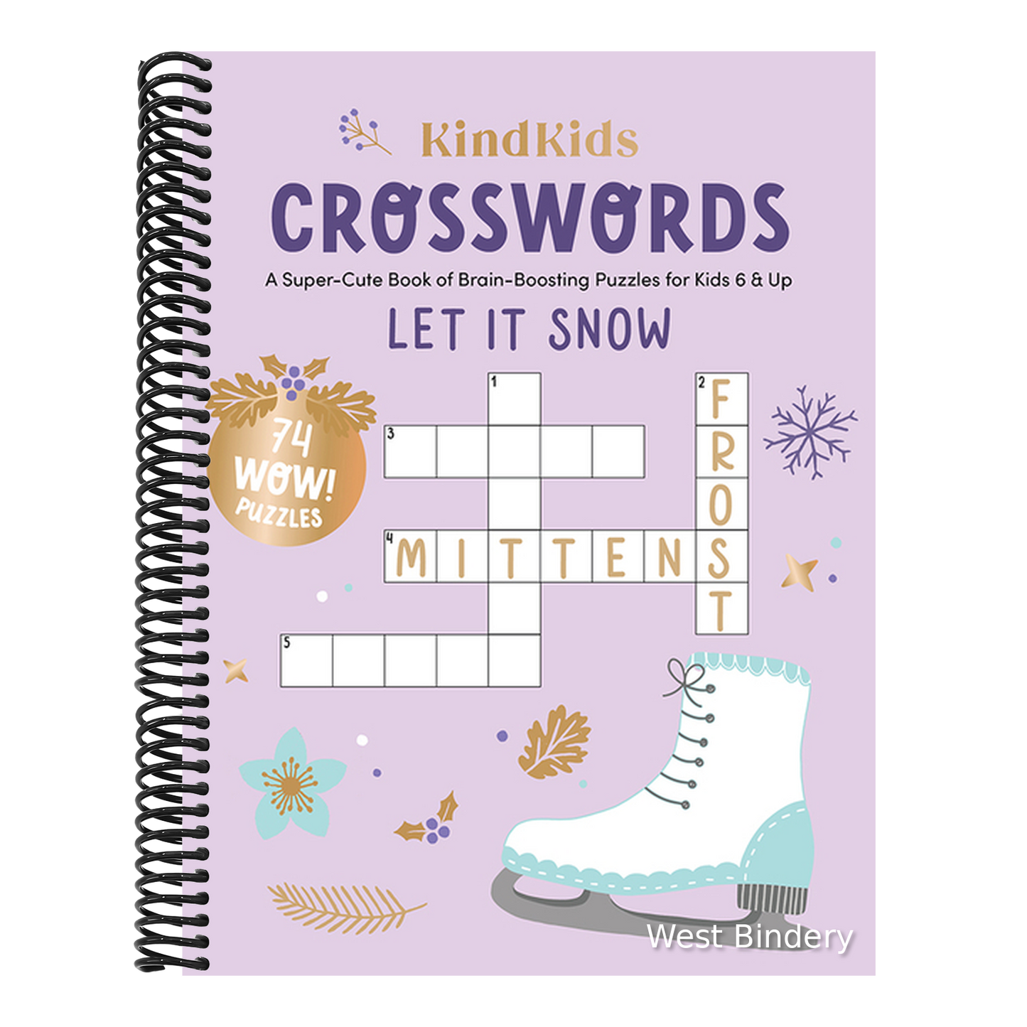 Kindkids Crosswords Let It Snow: A Super-Cute Book of Brain-Boosting Puzzles for Kids 6 & Up