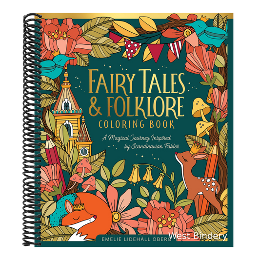 Fairy Tales & Folklore Coloring Book: A Magical Journey Inspired by Scandinavian Fables