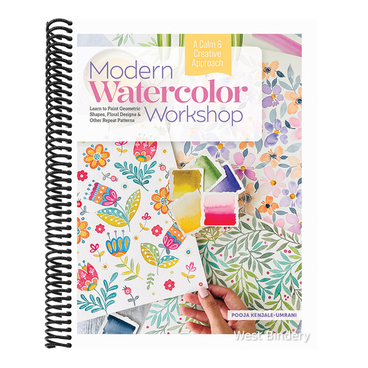 Modern Watercolor Workshop: Learn to Paint Geometric Shapes, Floral Designs & Other Repeat Patterns - A Calm & Creative Approach