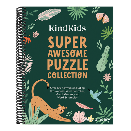 Kindkids Super Awesome Puzzle Collection: Over 100 Activities Including Crosswords, Word Searches, Match Games, and Word Scrambles
