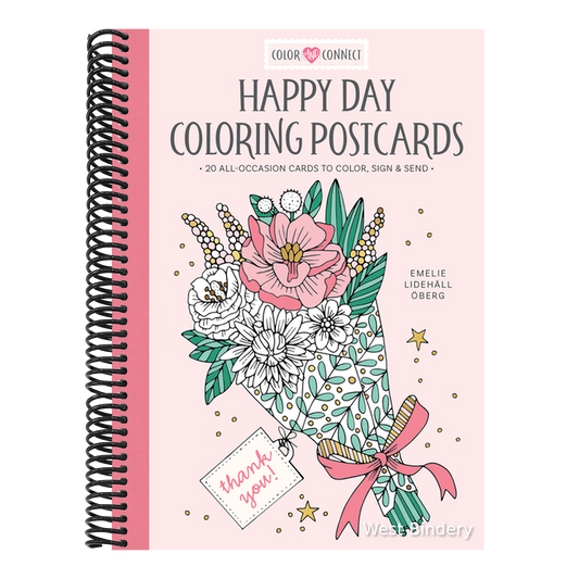 Happy Day Coloring Postcards: 20 All-Occasion Cards to Color, Sign, and Send