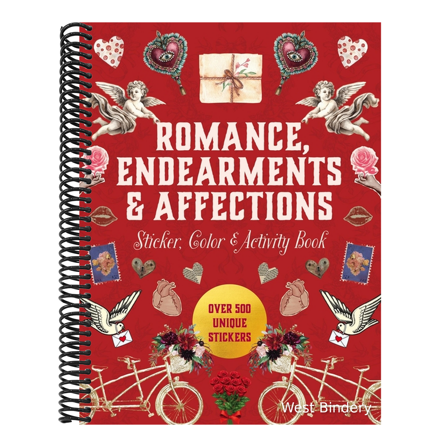 Romance, Endearments & Affections Sticker, Color & Activity Book: Over 500 Unique Stickers