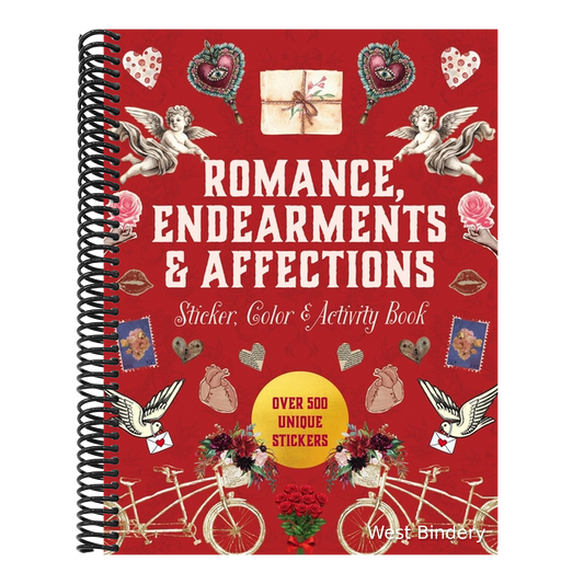Romance, Endearments & Affections Sticker, Color & Activity Book: Over 500 Unique Stickers