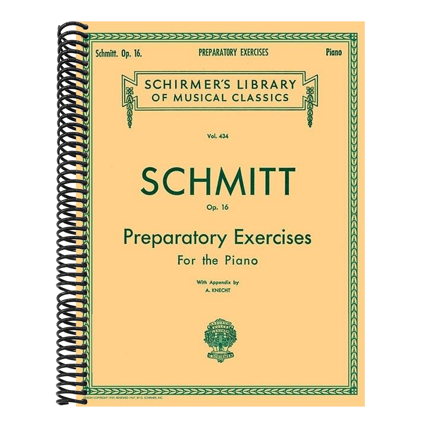Preparatory Exercises, Op. 16: Schmitt - Preparatory Exercises, Op. 16 Schirmer Library of Class (New, Augmented)