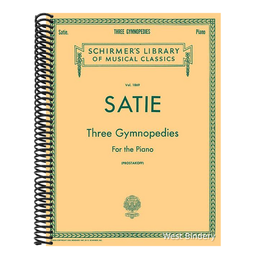 3 Gymnopedies: Schirmer Library of Classics Volume 1869 Piano Solo - Classical Piano Sheet Music Book with 3 Legendary Compositions