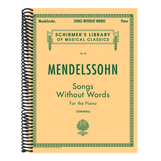 Mendelssohn - Songs Without Words for the Piano Sheet Music Book Classical Romantic Collection Schirmer Library Vol. 58