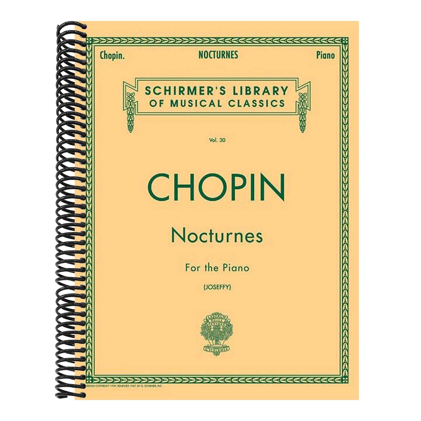 Nocturnes for the Piano (Schirmer's Library of Musical Classics, Vol. 30) - Chopin Piano Book with 21 Music Pieces - Easy to Read and Understand Piano