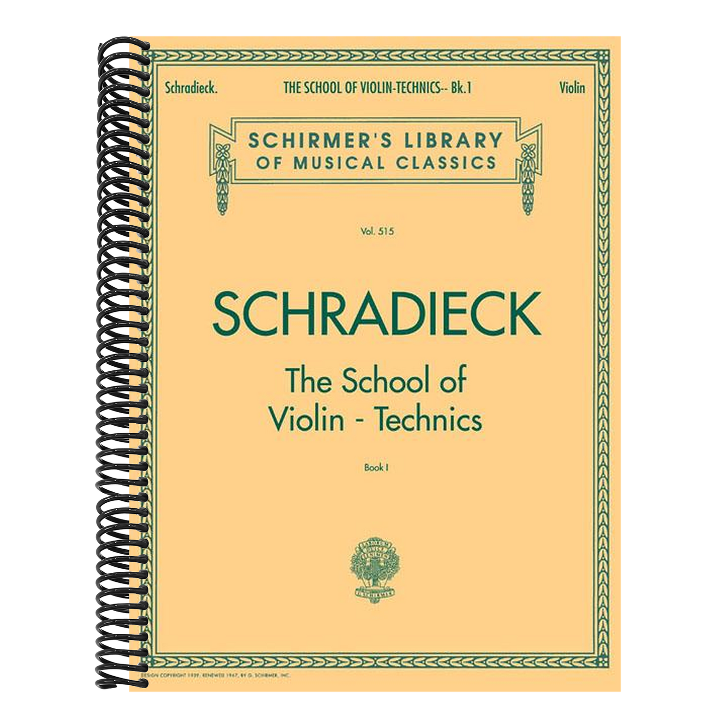 Schradieck - The School of Violin Technics Book 1 for Solo Violin Exercises for Finger Dexterity and Technique G. Schirmer String Method
