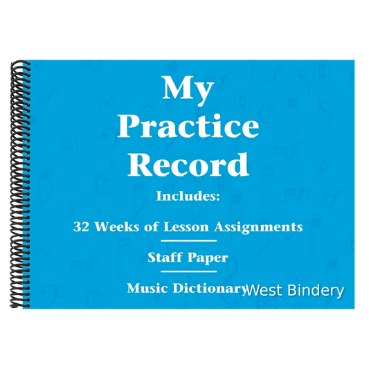 My Practice Record Hal Leonard Student Piano Library Music Practice Journal Lesson Assignment and Log Book for Piano Students