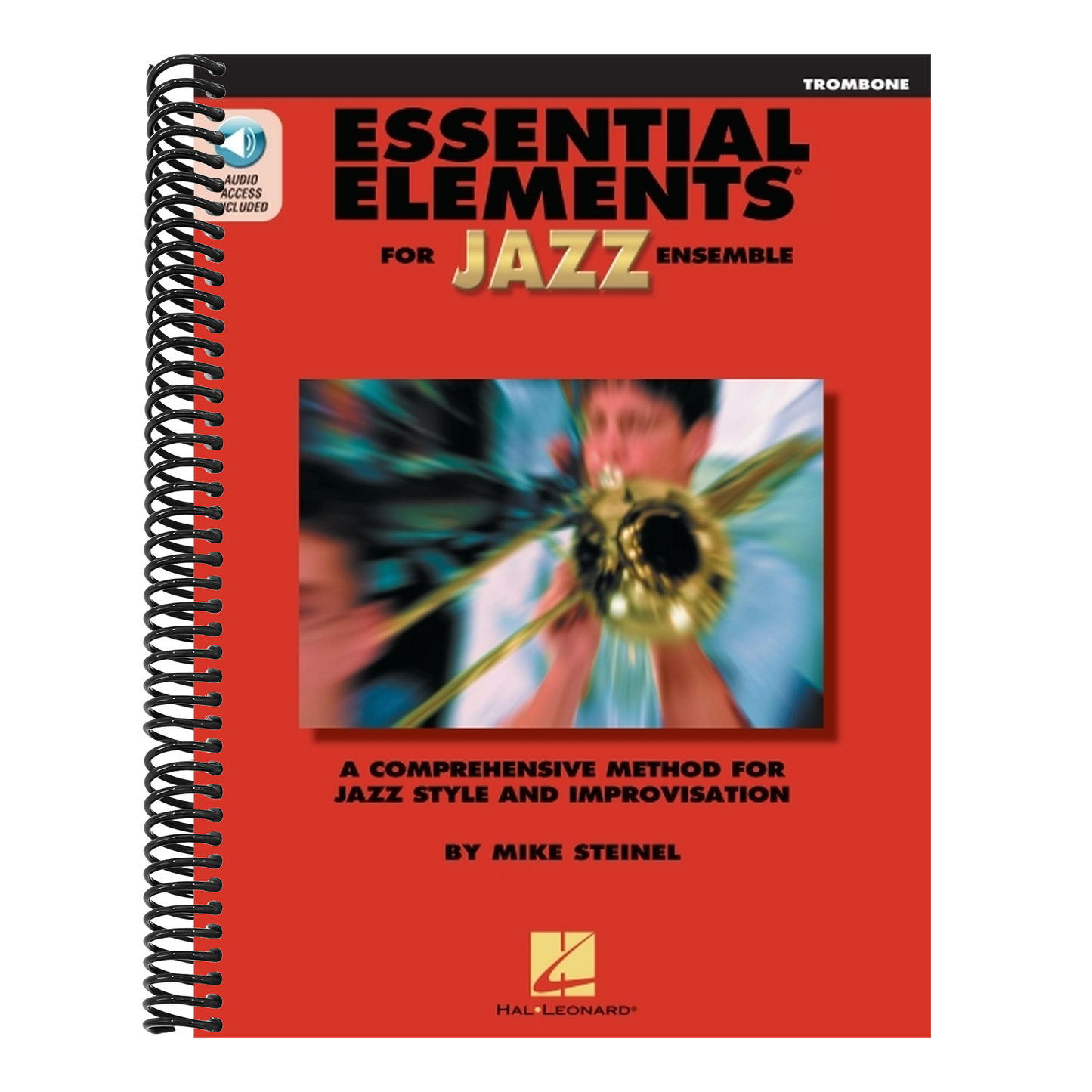 Essential Elements for Jazz Ensemble Trombone Book/Online Media Beginner Jazz Trombone Sheet Music and Improvisation Guide Hal Leonard Jazz Instructio