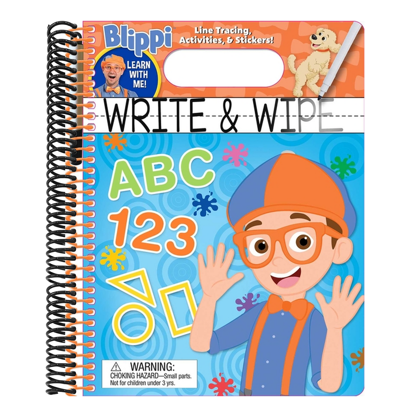 Blippi: Write and Wipe (Write and Wipe) (Spiral Bound)