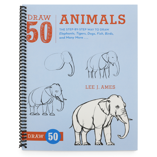Draw 50 Animals: The Step-By-Step Way to Draw Elephants, Tigers, Dogs, Fish, Birds, and Many More... (Spiral Bound)