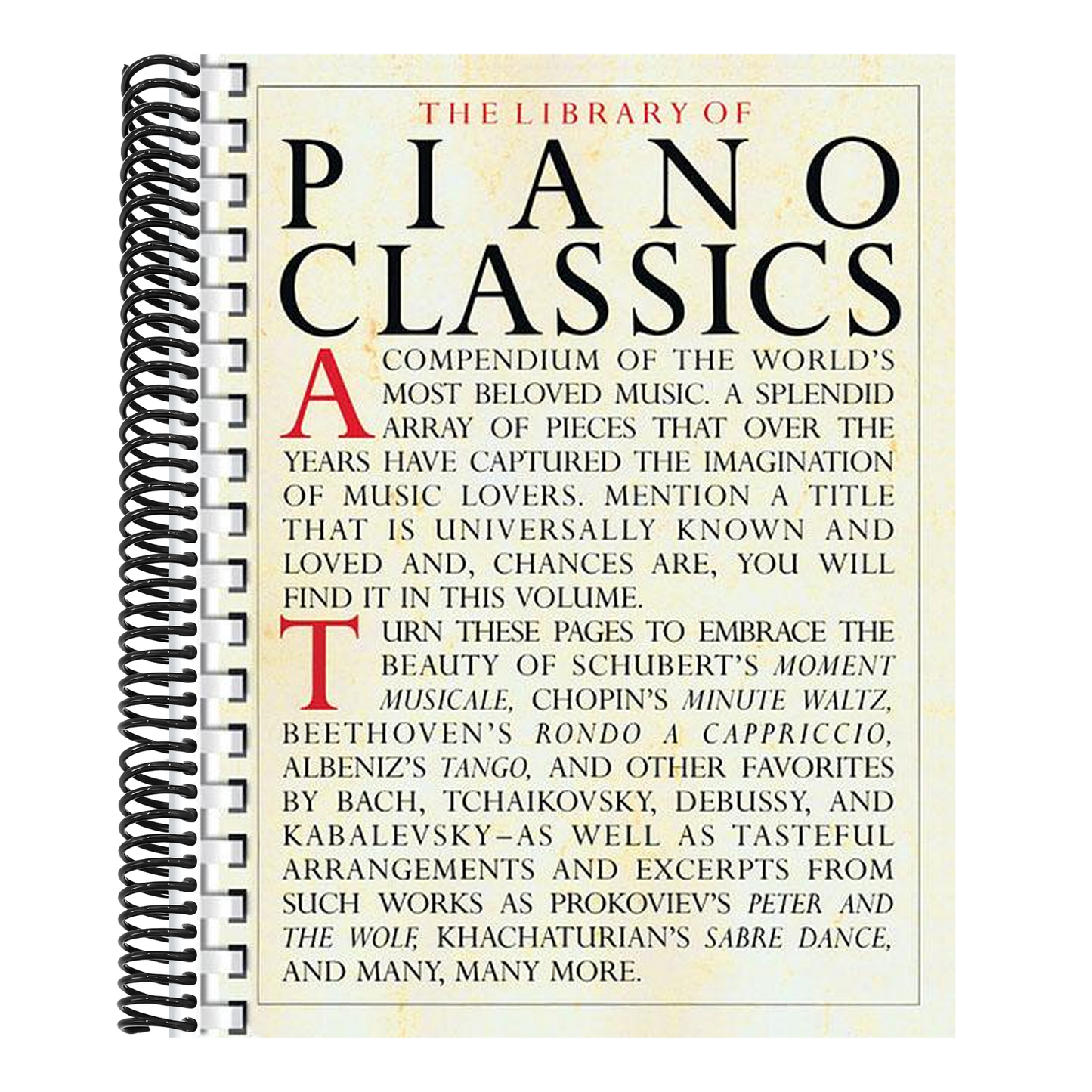 The Library of Piano Classics - Piano Sheet Music Book - Classical Piano Book