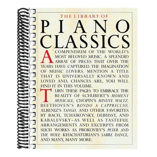 The Library of Piano Classics - Piano Sheet Music Book - Classical Piano Book