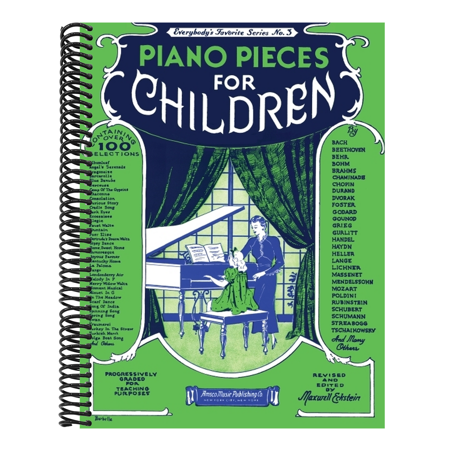 Piano Pieces for Children (Everybody's Favorite Series, No. 3) - Beginner Piano Book for Kids with 100 Compositions - Popular Piano Sheet Music