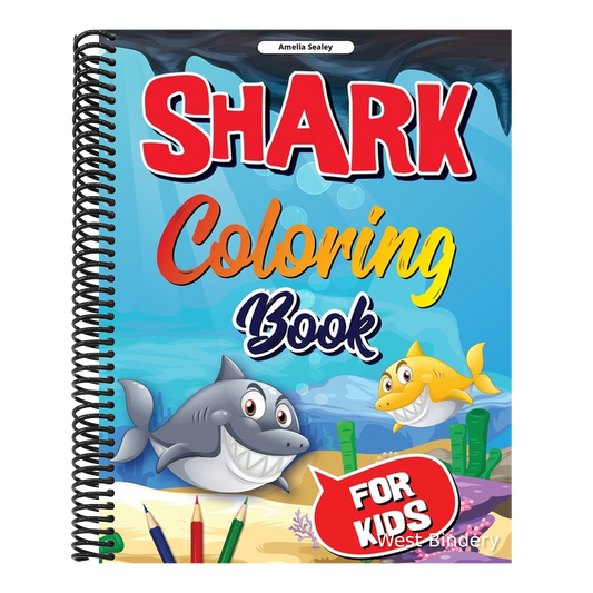 Sea Life, Shark Coloring Book for Kids: Funny Shark Coloring Pages for Girls and Boys