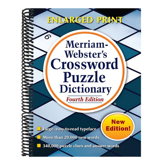 Merriam-Webster's Crossword Puzzle Dictionary: Fourth Edition, Enlarged Print Edition