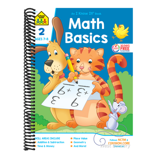 School Zone Math Basics Grade 2 Workbook