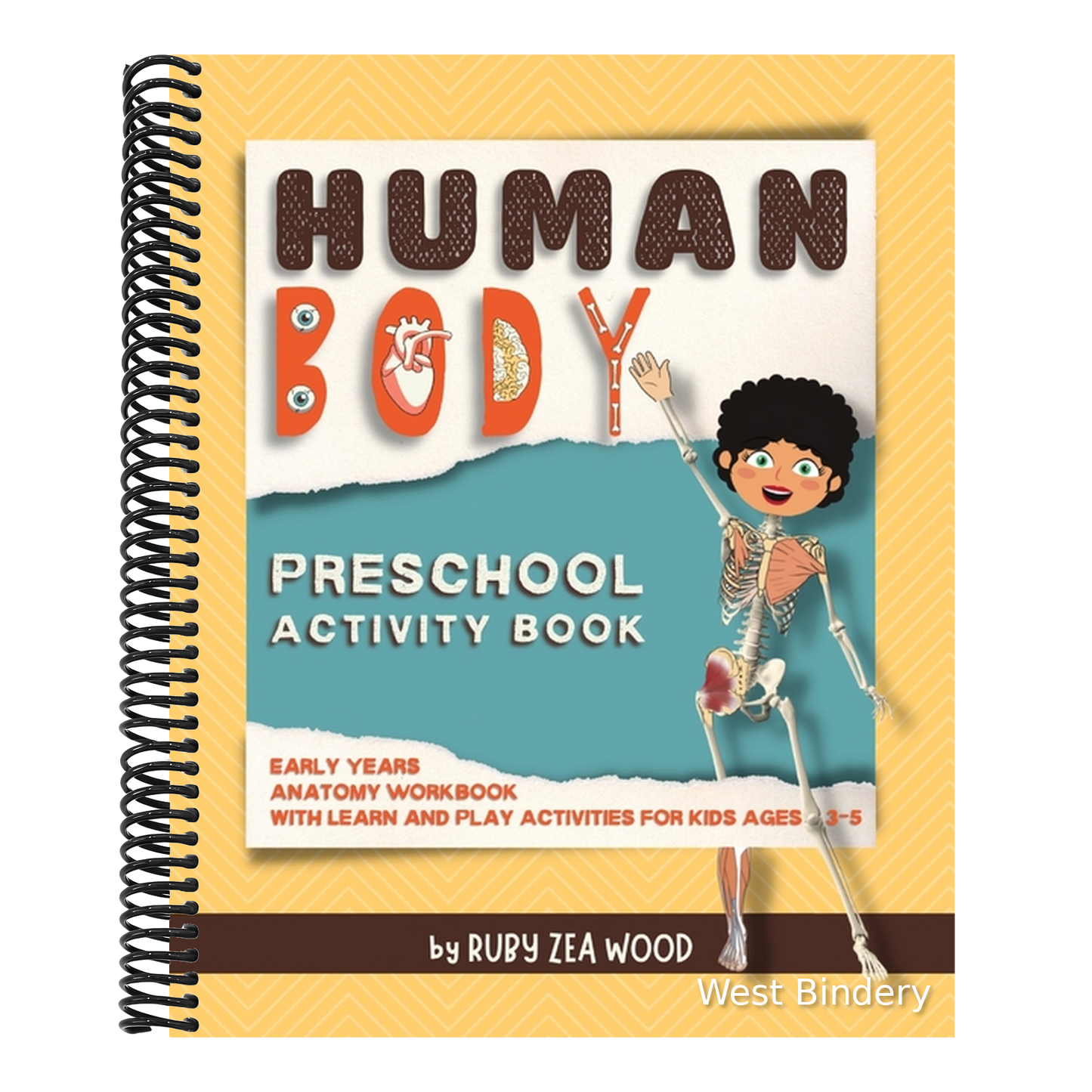 Human Body Preschool Activity Book: Early Years Anatomy Workbook for Kids Ages 3-5 (mazes, coloring and more)