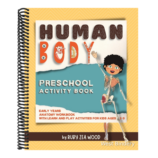 Human Body Preschool Activity Book: Early Years Anatomy Workbook for Kids Ages 3-5 (mazes, coloring and more)
