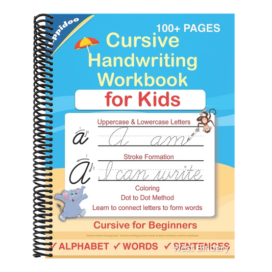 Cursive Handwriting Workbook For Kids: Cursive for beginners workbook. Cursive letter tracing book. Cursive writing practice book to learn writing in