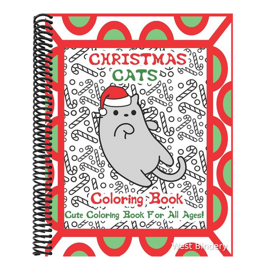 Christmas Cats Coloring Book: Cute Cat Coloring Book For All Ages!