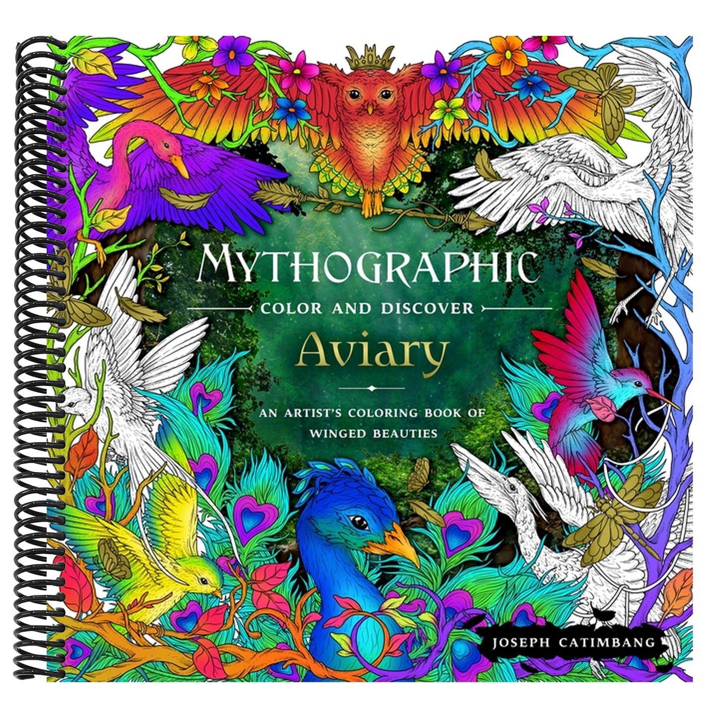 Mythographic Color and Discover: Aviary: An Artist's Coloring Book of Winged Beauties