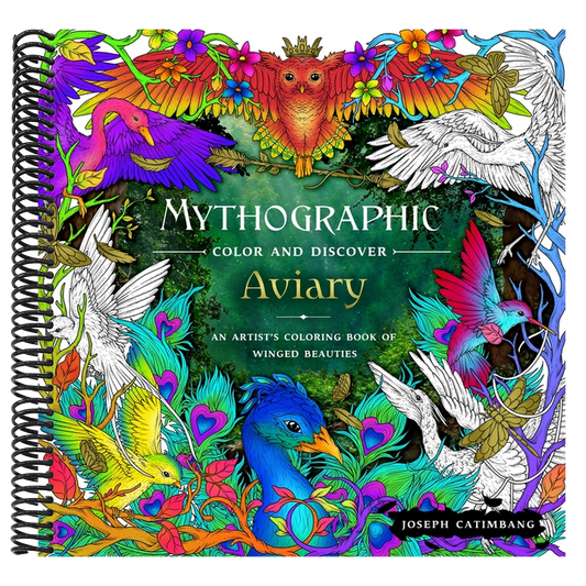 Mythographic Color and Discover: Aviary: An Artist's Coloring Book of Winged Beauties
