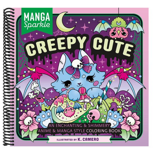 Manga Sparkle: Creepy Cute: An Enchanting & Shimmery Anime & Manga Style Coloring Book