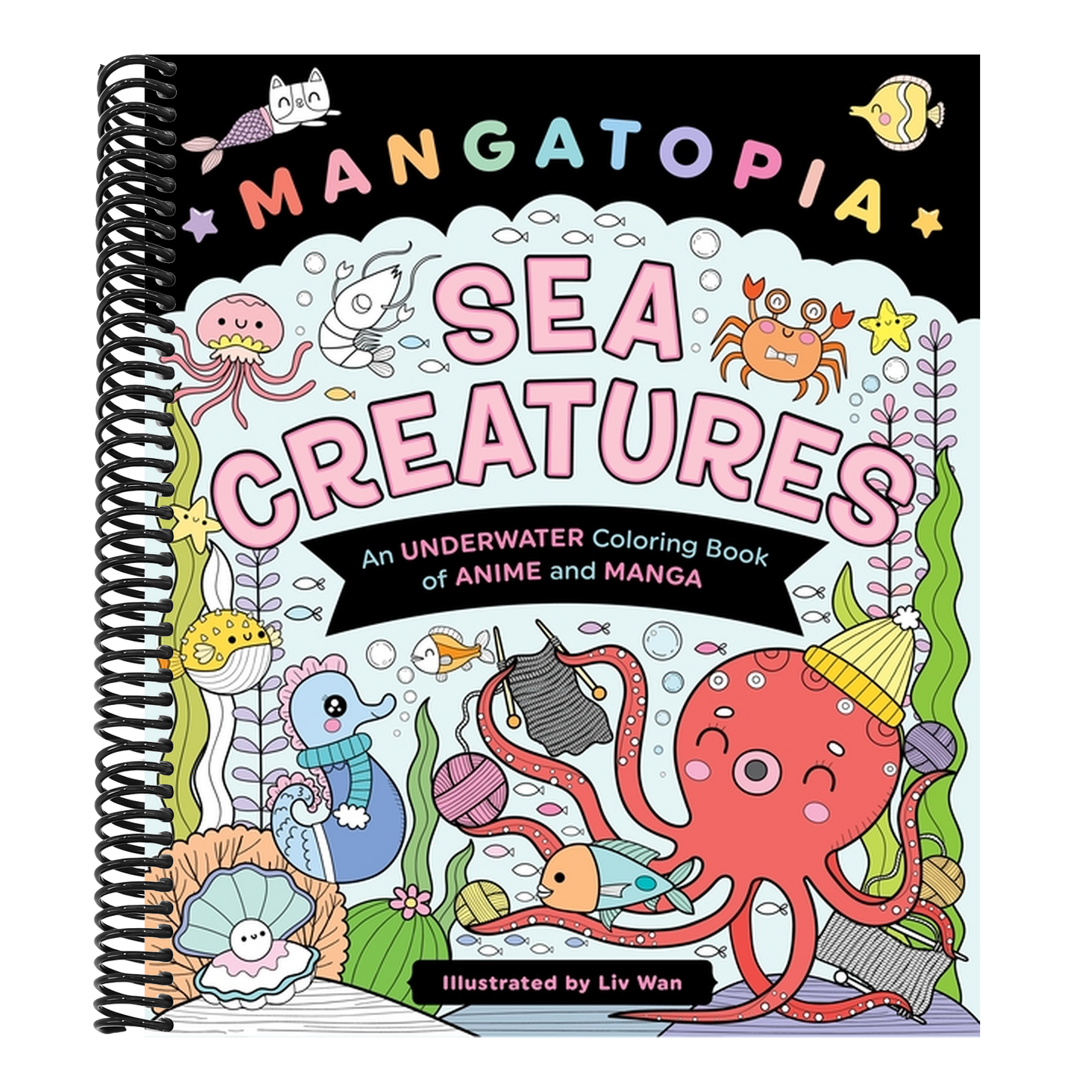 Mangatopia: Sea Creatures: An Underwater Coloring Book of Anime and Manga