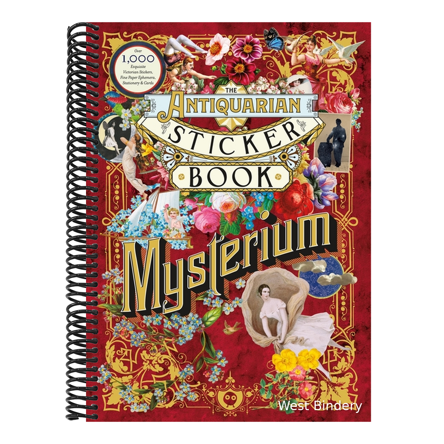 The Antiquarian Sticker Book: Mysterium: Over 1,000 Exquisite Victorian Stickers, Fine Paper Ephemera, Stationery & Cards