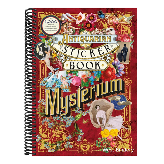 The Antiquarian Sticker Book: Mysterium: Over 1,000 Exquisite Victorian Stickers, Fine Paper Ephemera, Stationery & Cards