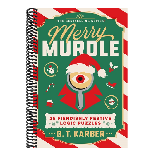 Merry Murdle: 25 Fiendishly Festive Logic Puzzles (Murdle) (Spiral Bound)