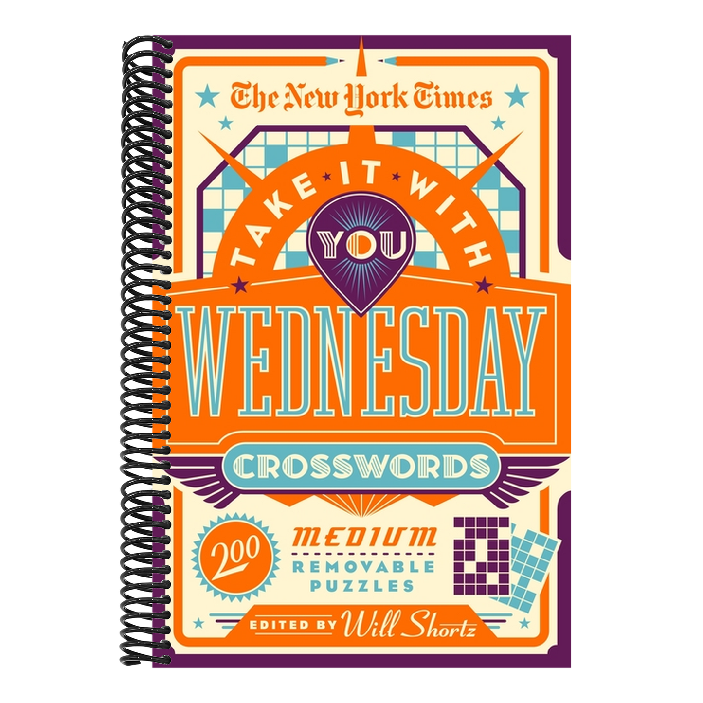The New York Times Take It with You Wednesday Crosswords: 200 Medium Removable Puzzles