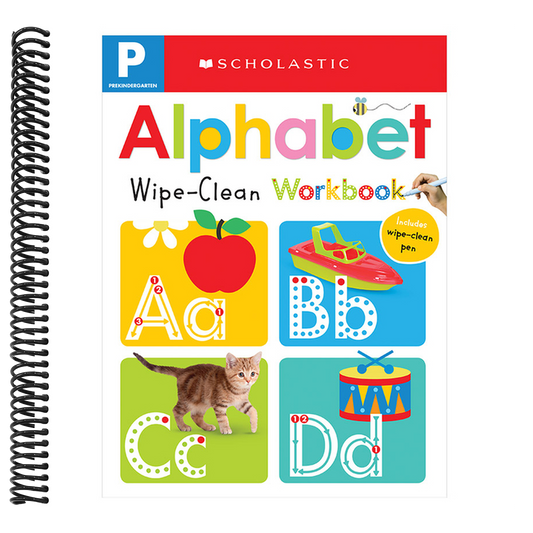 Pre-K Alphabet Wipe-Clean Workbook: Scholastic Early Learners (Wipe-Clean) (Scholastic Early Learners) (Spiral Bound)