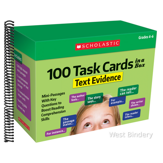 100 Task Cards in a Box: Text Evidence