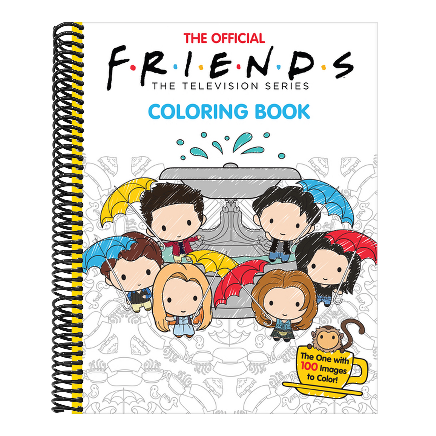 The Official Friends Coloring Book: The One with 100 Images to Color! (Spiral Bound)