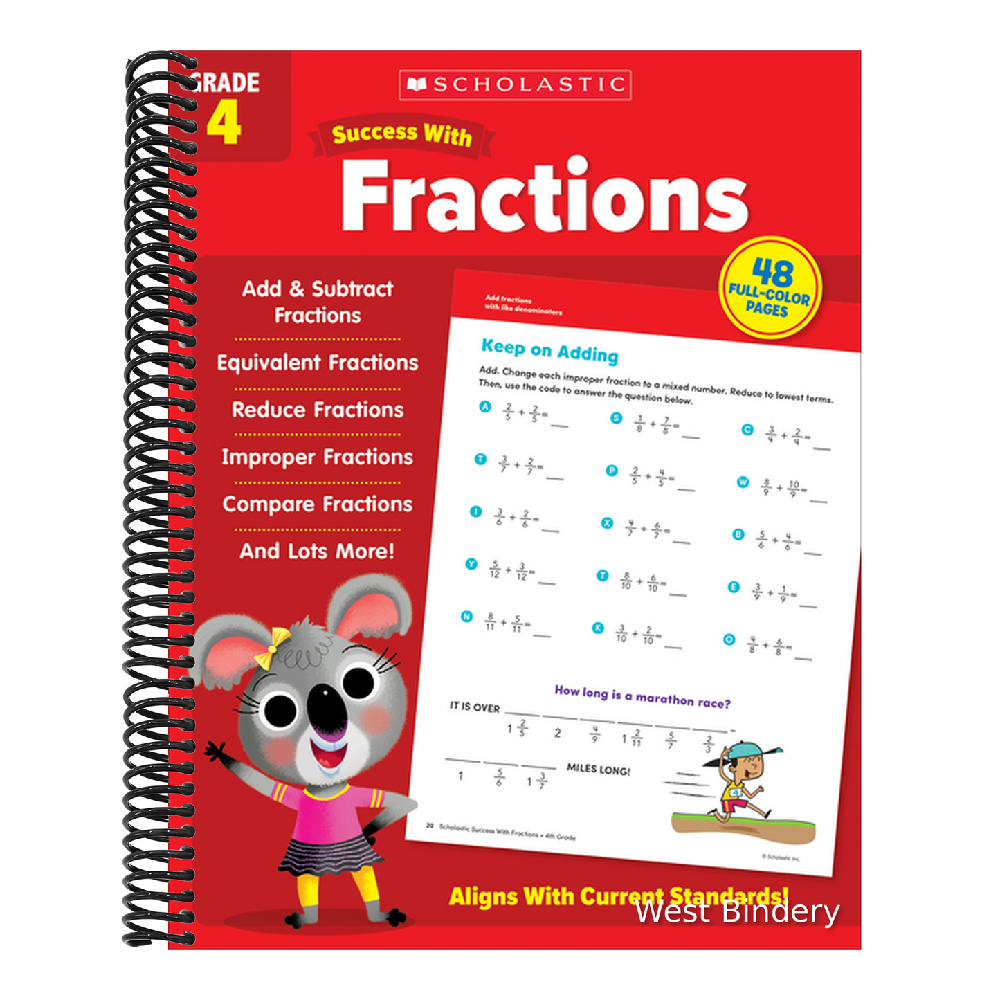 Scholastic Success with Fractions Grade 4 Workbook