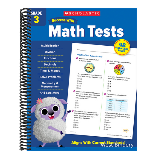 Scholastic Success with Math Tests Grade 3 Workbook